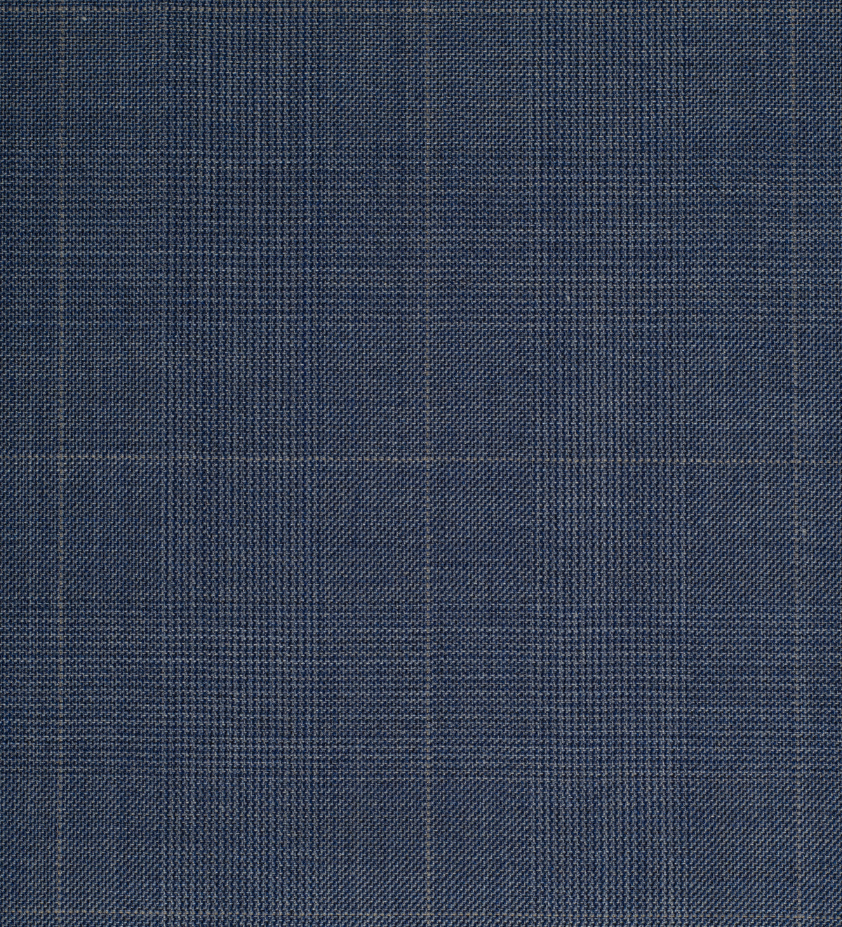 Steel Blue Harmony Check super 120's by Vercelli Italy (Unstitched Suiting Fabric)