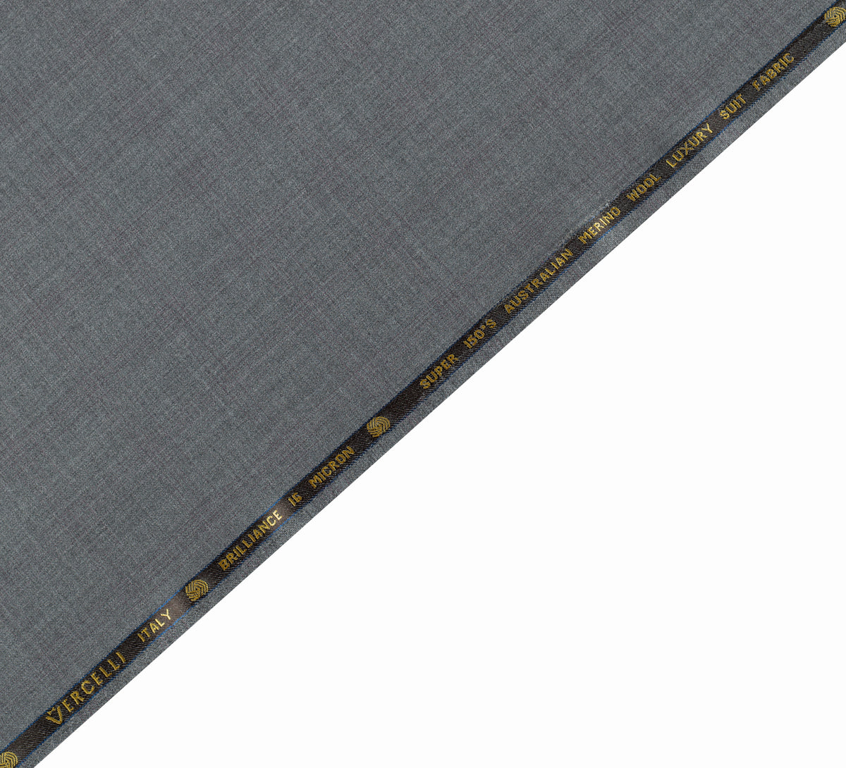 Charcoal Graphite super 150's by Vercelli Italy (Unstitched Suiting Fabric)