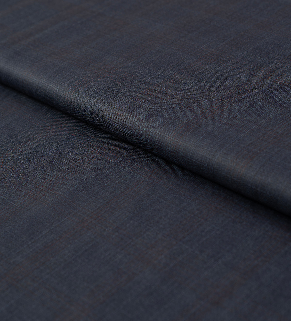 Midnight Burgundy Windowpane super 150's by Vercelli Italy (Unstitched Suiting Fabric)
