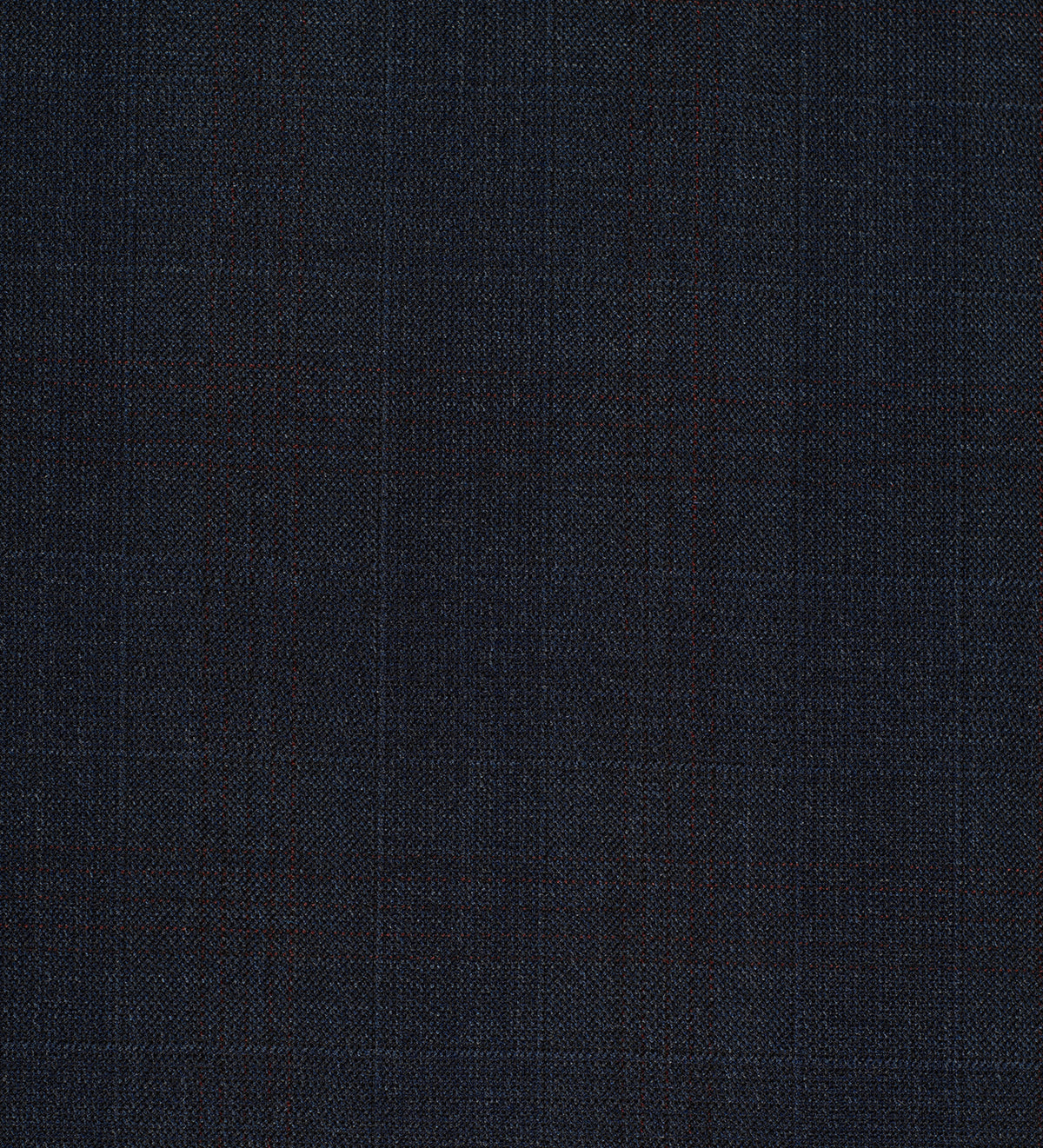 Midnight Burgundy Windowpane super 150's by Vercelli Italy (Unstitched Suiting Fabric)