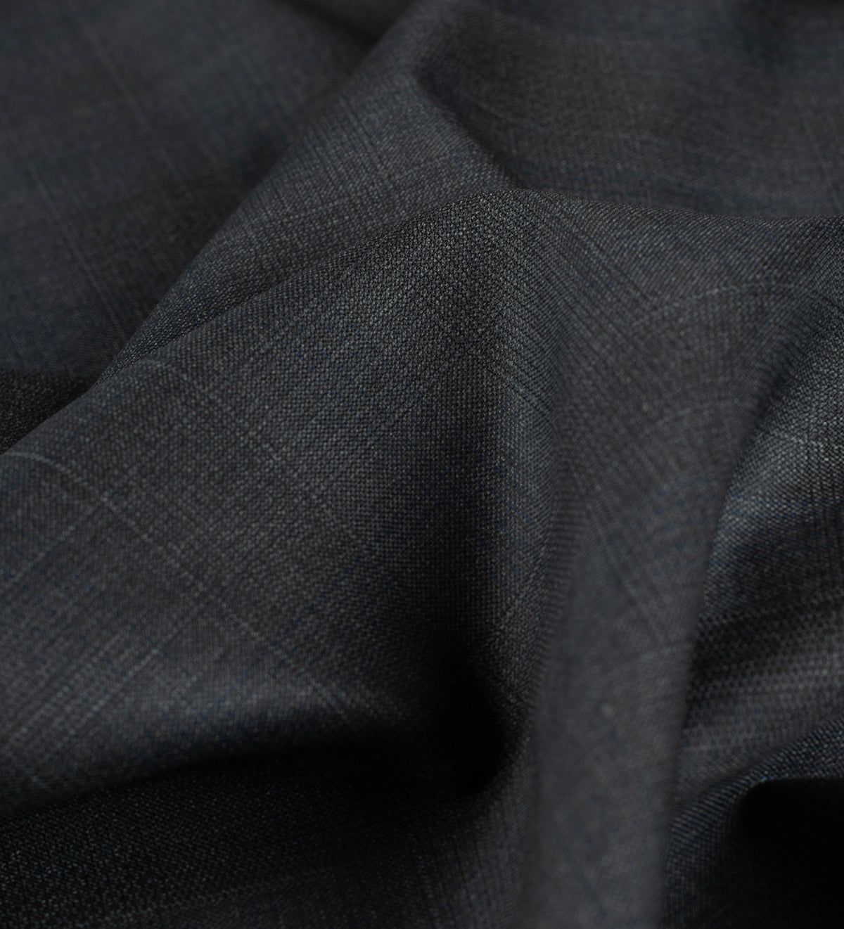Graphite Shadow Windowpane super 150's by Vercelli Italy (Unstitched Suiting Fabric)