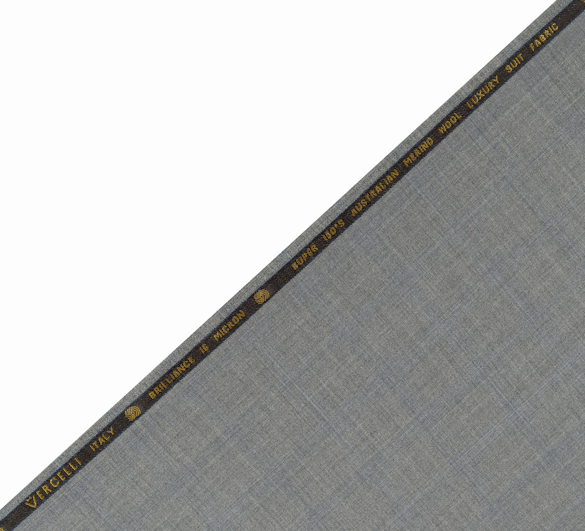 Silver Slate Windowpane super 150's by Vercelli Italy (Unstitched Suiting Fabric)