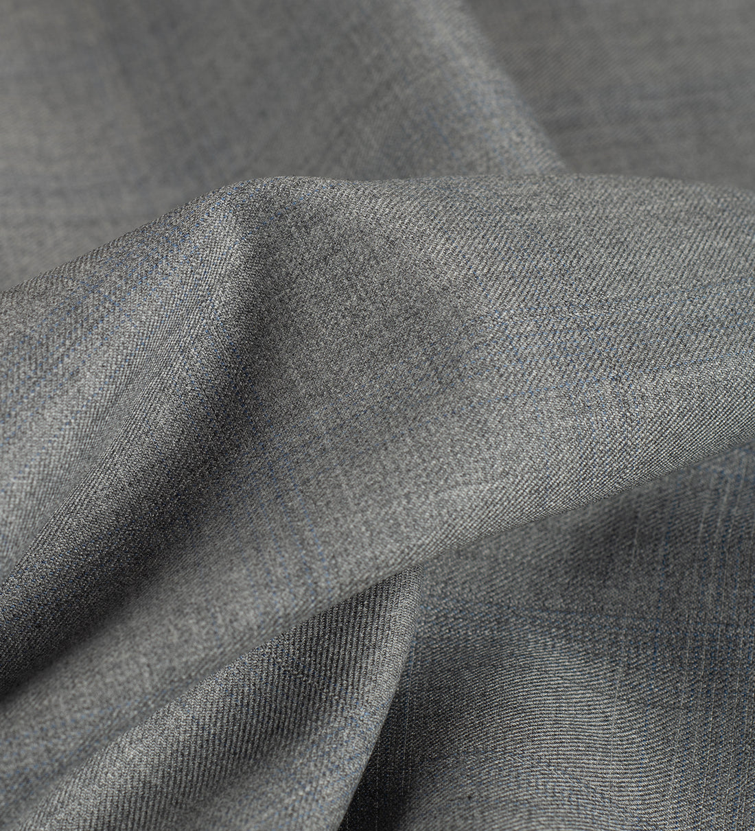 Silver Slate Windowpane super 150's by Vercelli Italy (Unstitched Suiting Fabric)