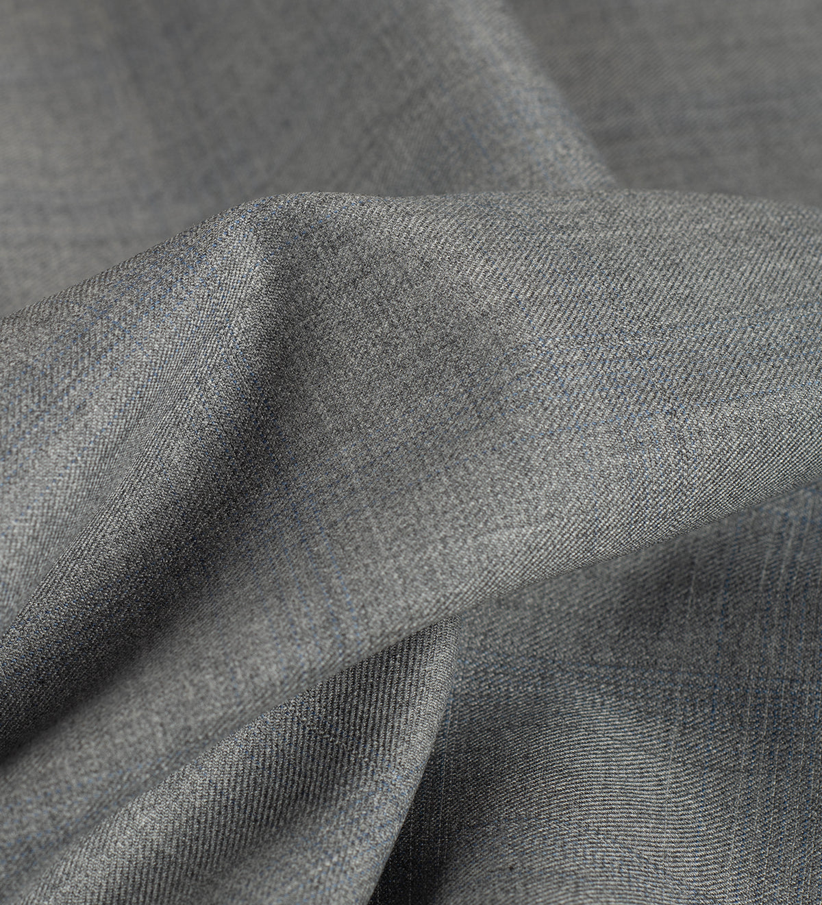 Silver Slate Windowpane super 150's by Vercelli Italy (Unstitched Suiting Fabric)
