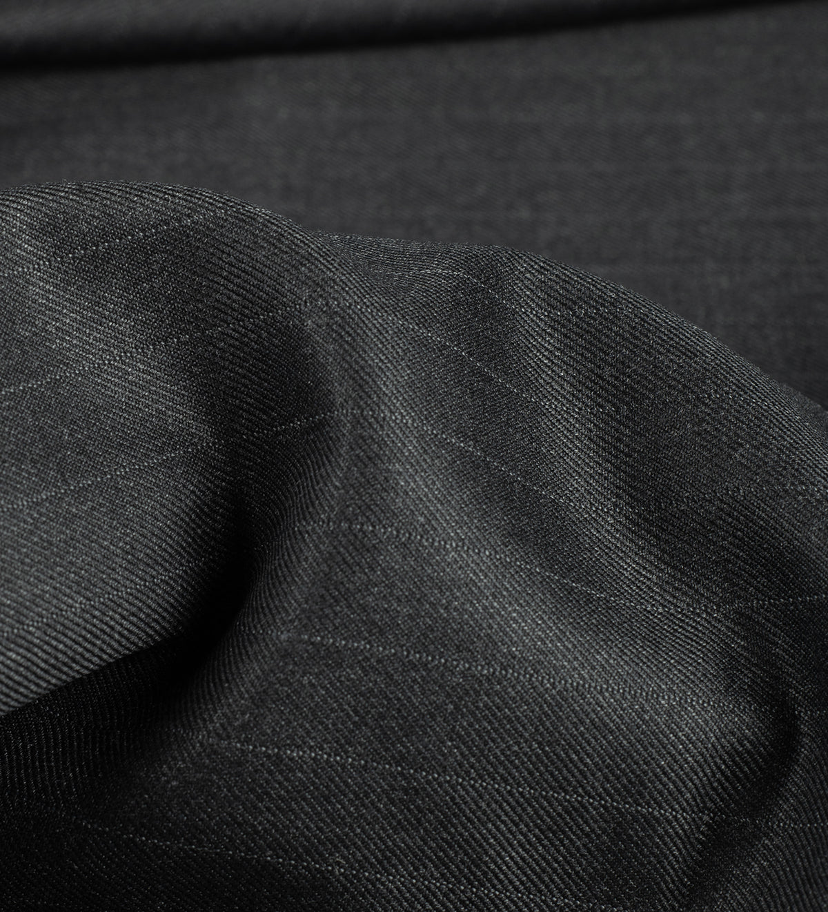 Charcoal stripes Super 100's By Rare Wool (Unstitched Suiting Fabric)