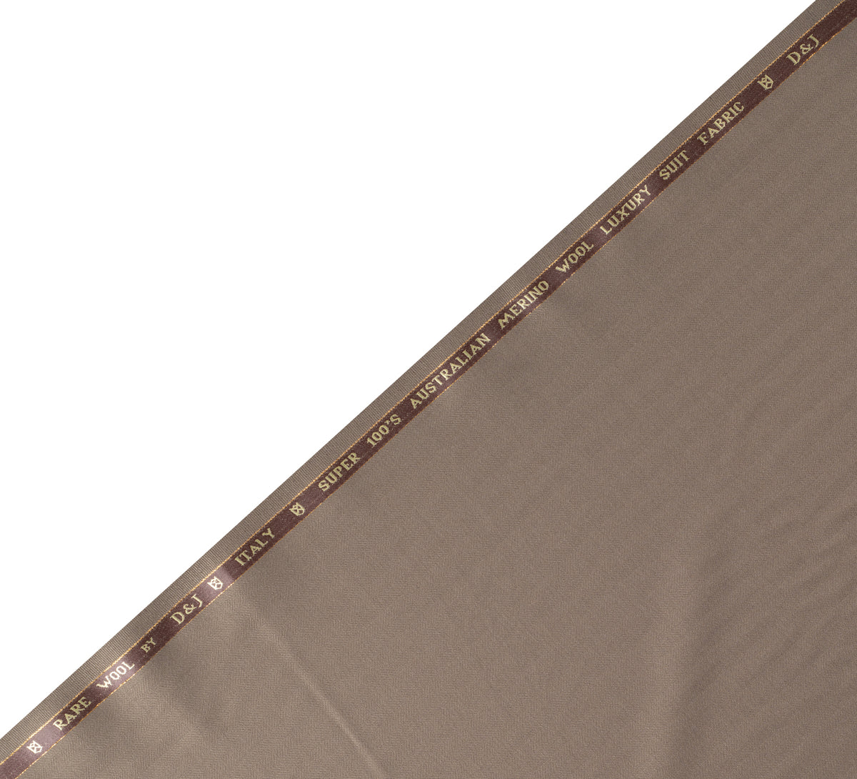 Mink Taupe Super 100's By Rare Wool (Unstitched Suiting Fabric)