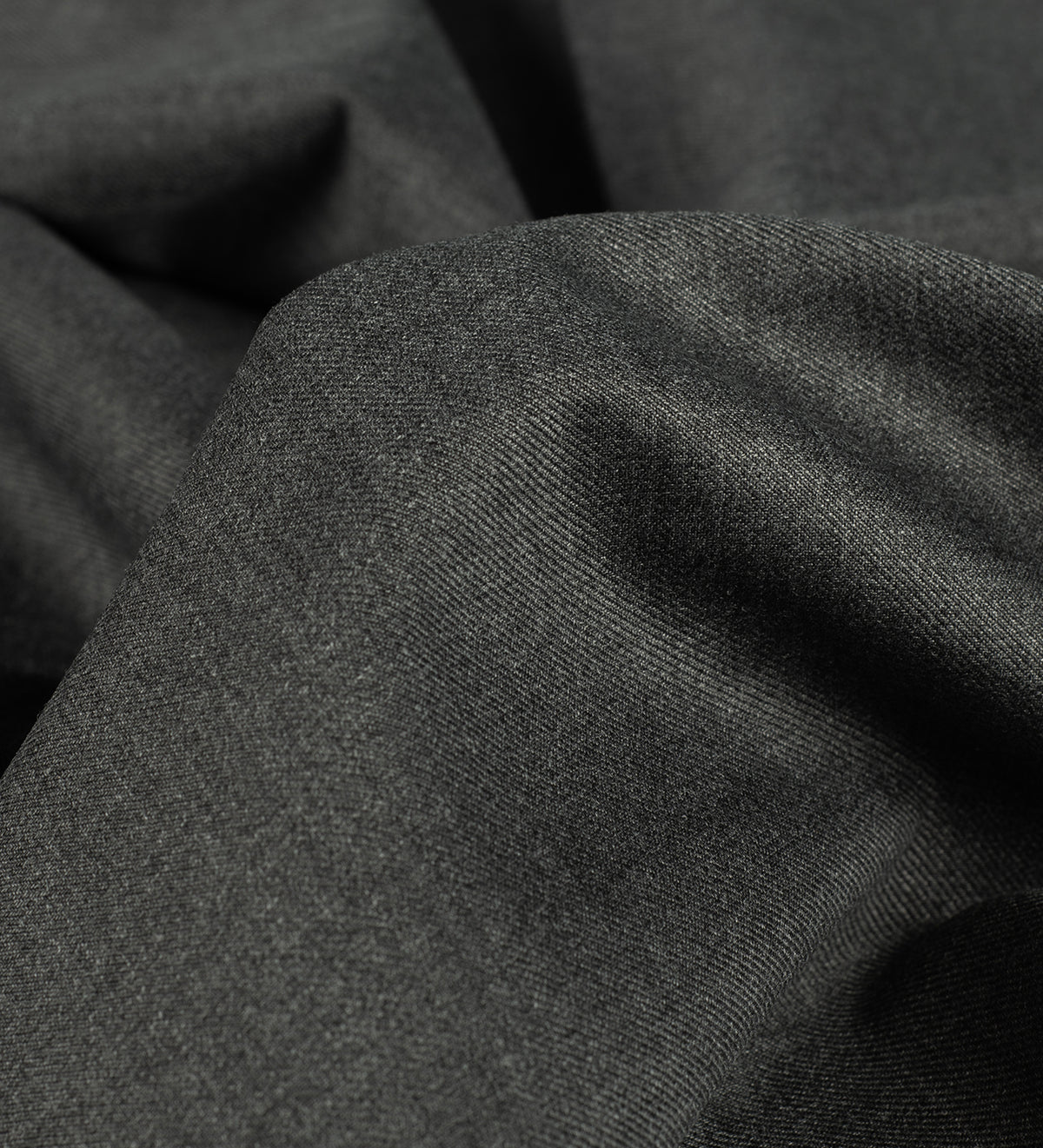 Graphite Herringbone Super 100's By Rare Wool (Unstitched Suiting Fabric)