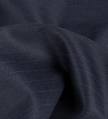 Midnight Windowpane 100's By Rare Wool (Unstitched Suiting Fabric)