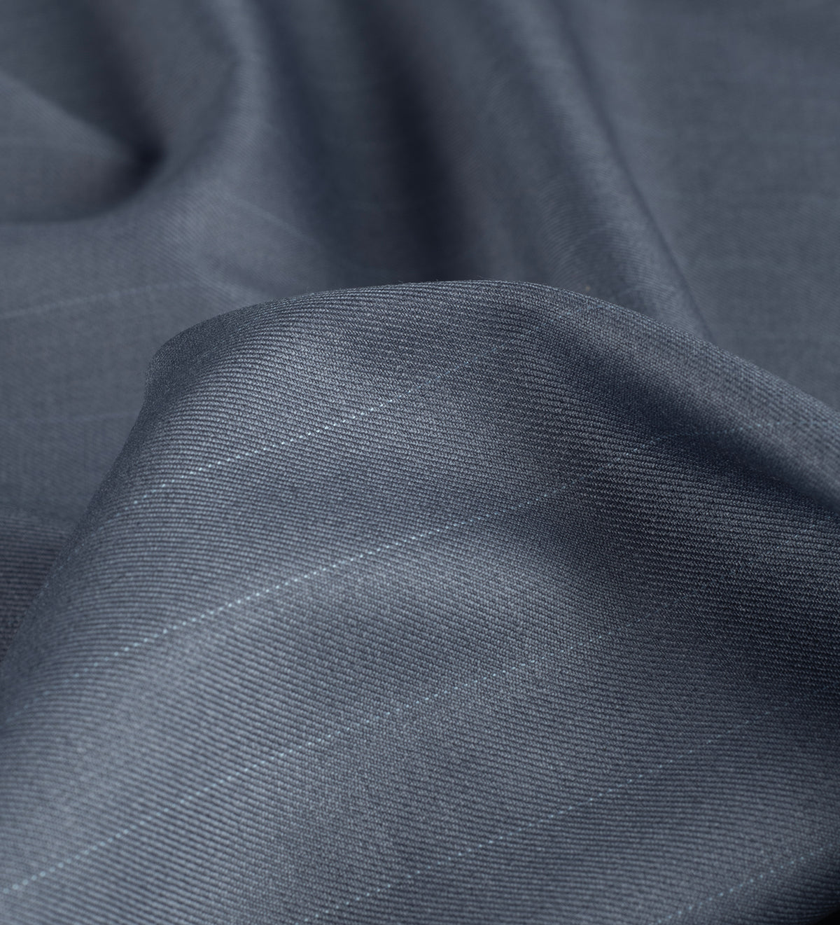 Slate Charcoal Stripe Super 120's By Rare Wool (Unstitched Suiting Fabric)
