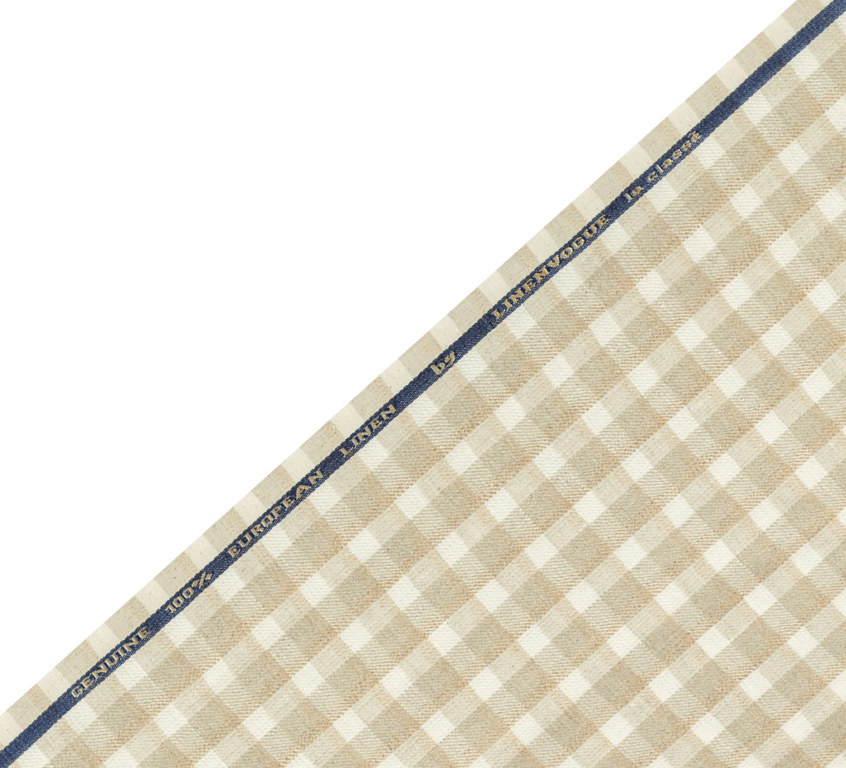 Sandstone Luxe Check By Linen vogue (Unstitched Shirting, Suiting and Kurta Fabric)