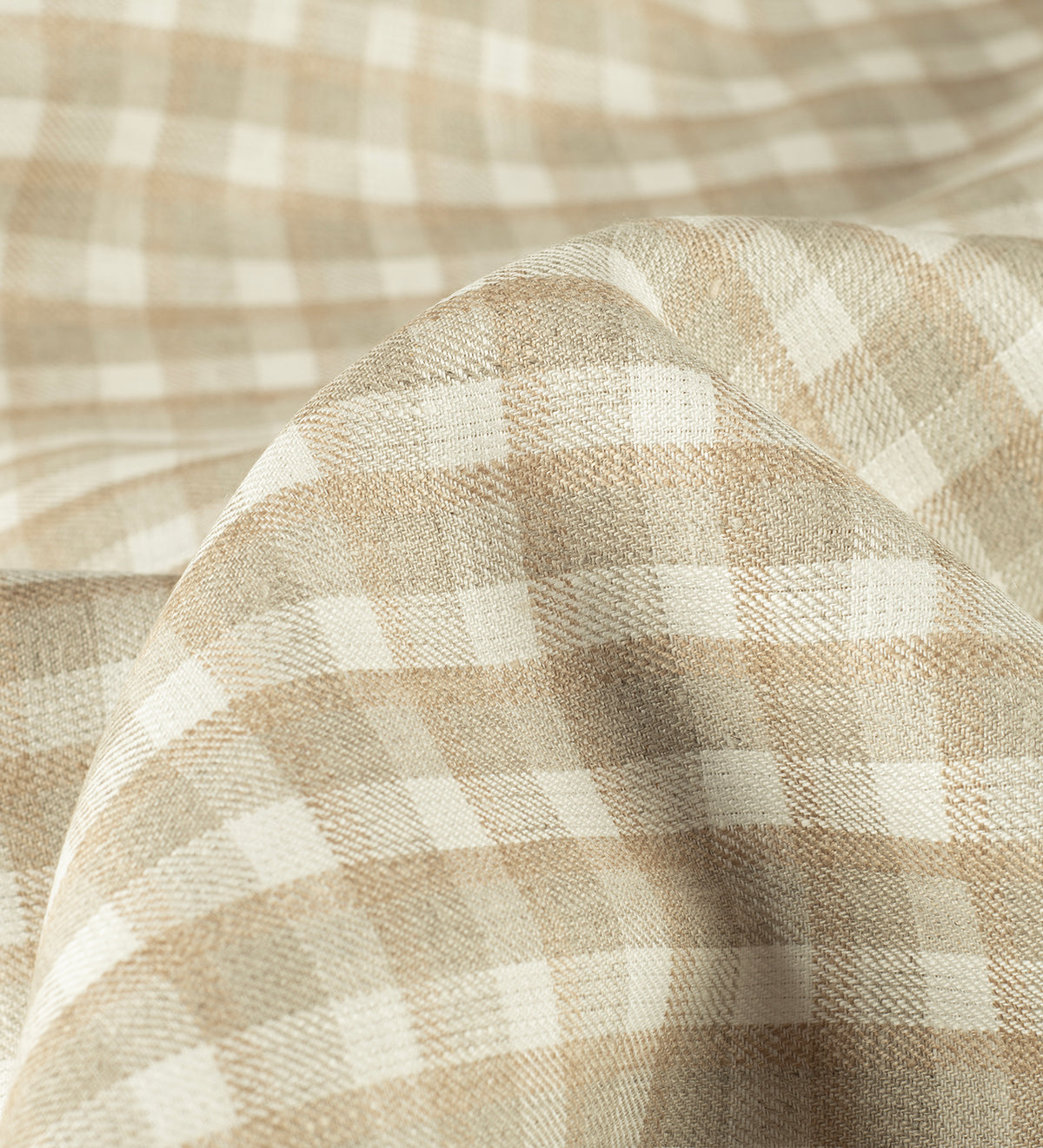 Sandstone Luxe Check By Linen vogue (Unstitched Shirting, Suiting and Kurta Fabric)