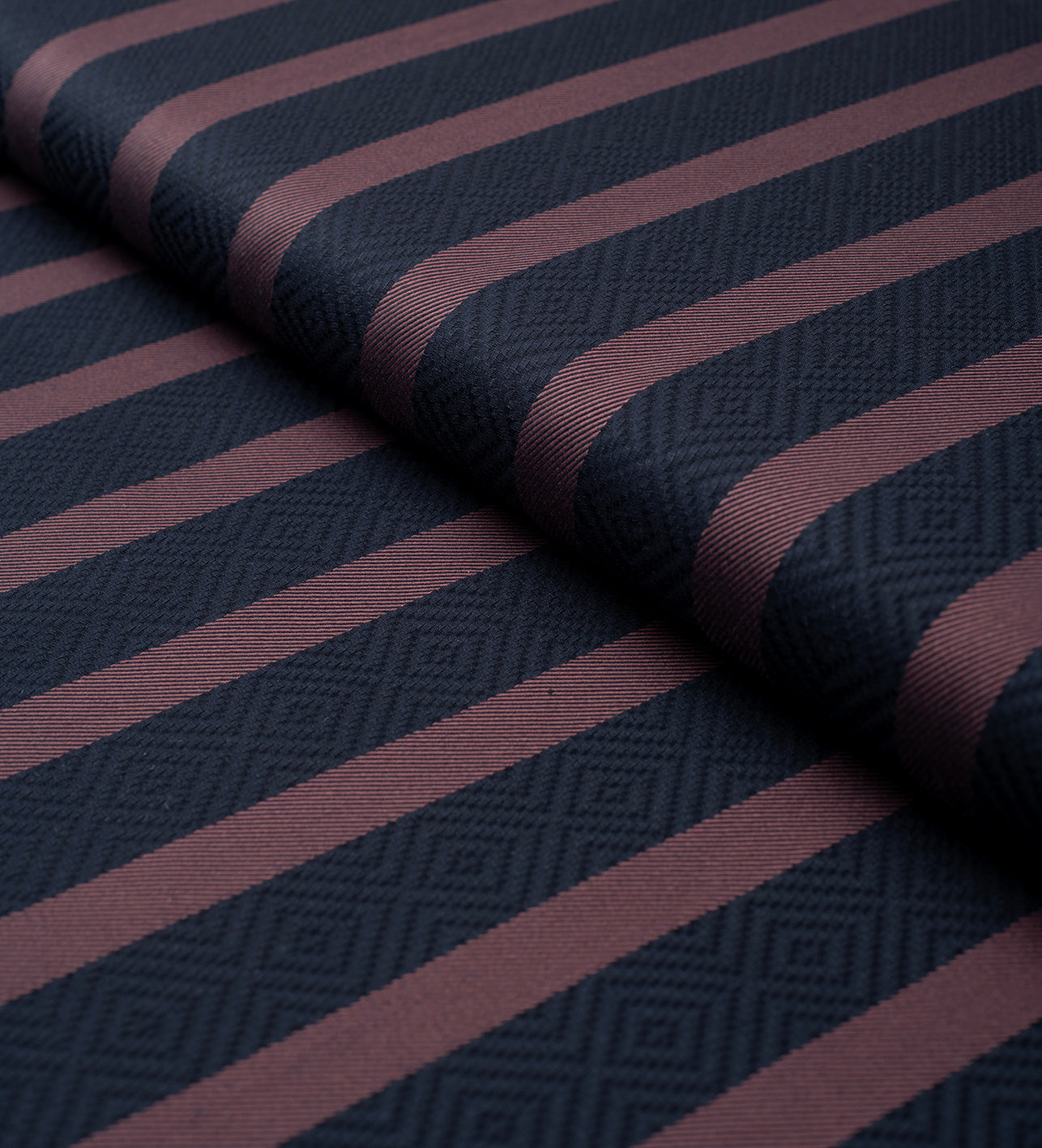 Stirling Burgundy Stripe by Reid & Taylor (Unstitched Shirting Fabric)