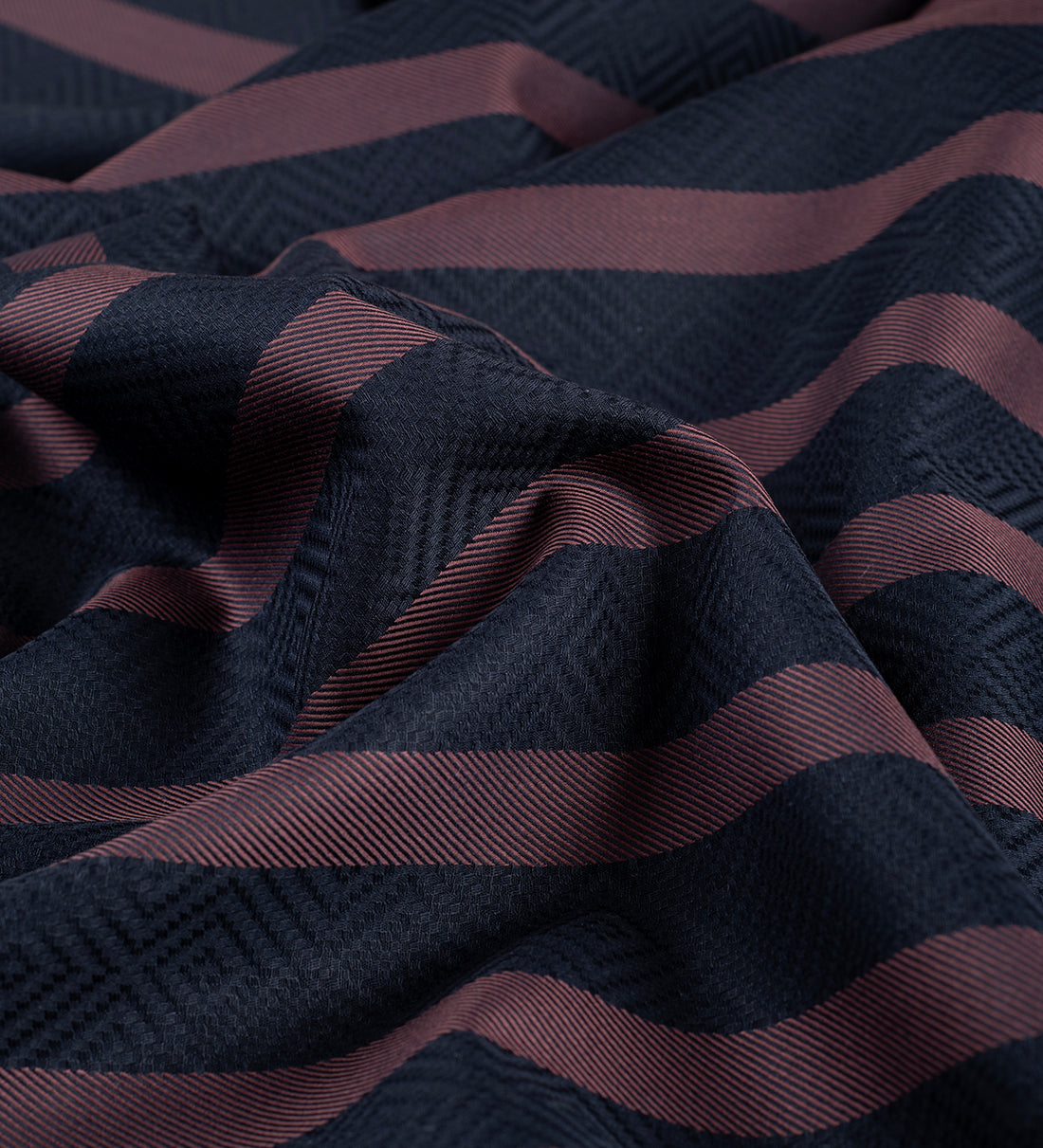 Stirling Burgundy Stripe by Reid & Taylor (Unstitched Shirting Fabric)