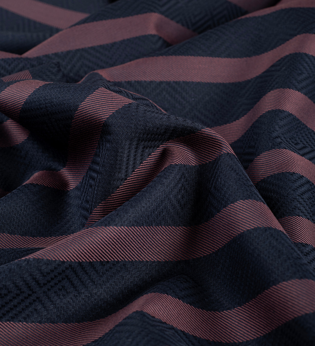 Stirling Burgundy Stripe by Reid & Taylor (Unstitched Shirting Fabric)