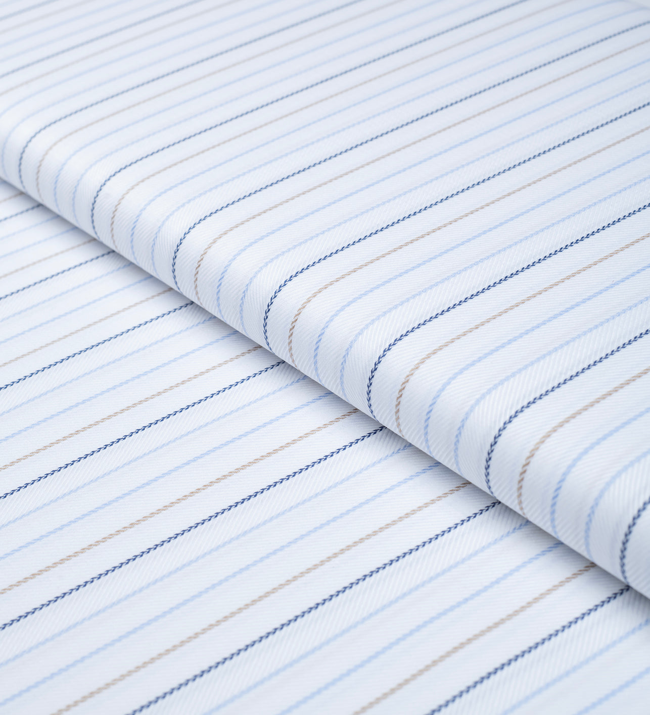 Summit Blanc Stripe by Reid & Taylor (Unstitched Shirting Fabric)