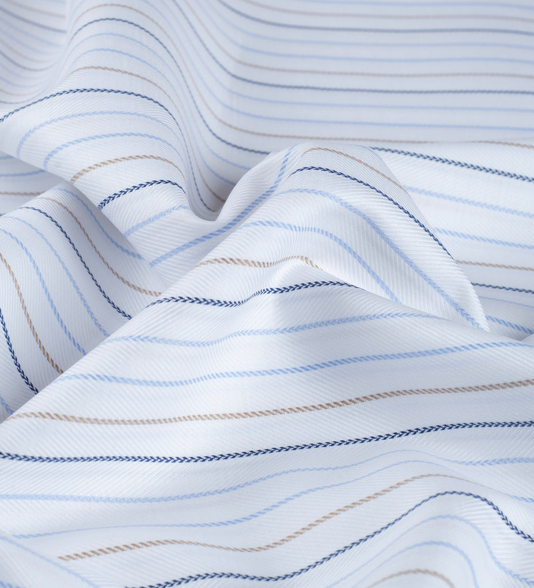 Summit Blanc Stripe by Reid & Taylor (Unstitched Shirting Fabric)