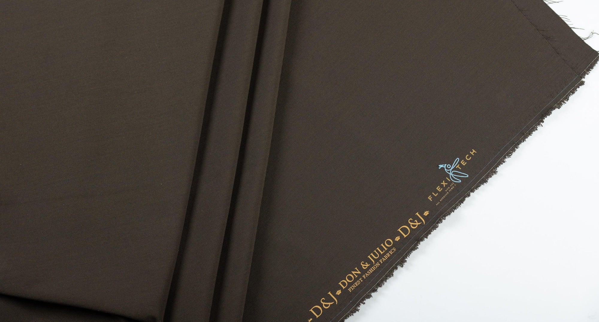 Brown Lycra By D&J Italy (Unstitched Suiting Fabric) - Detailory