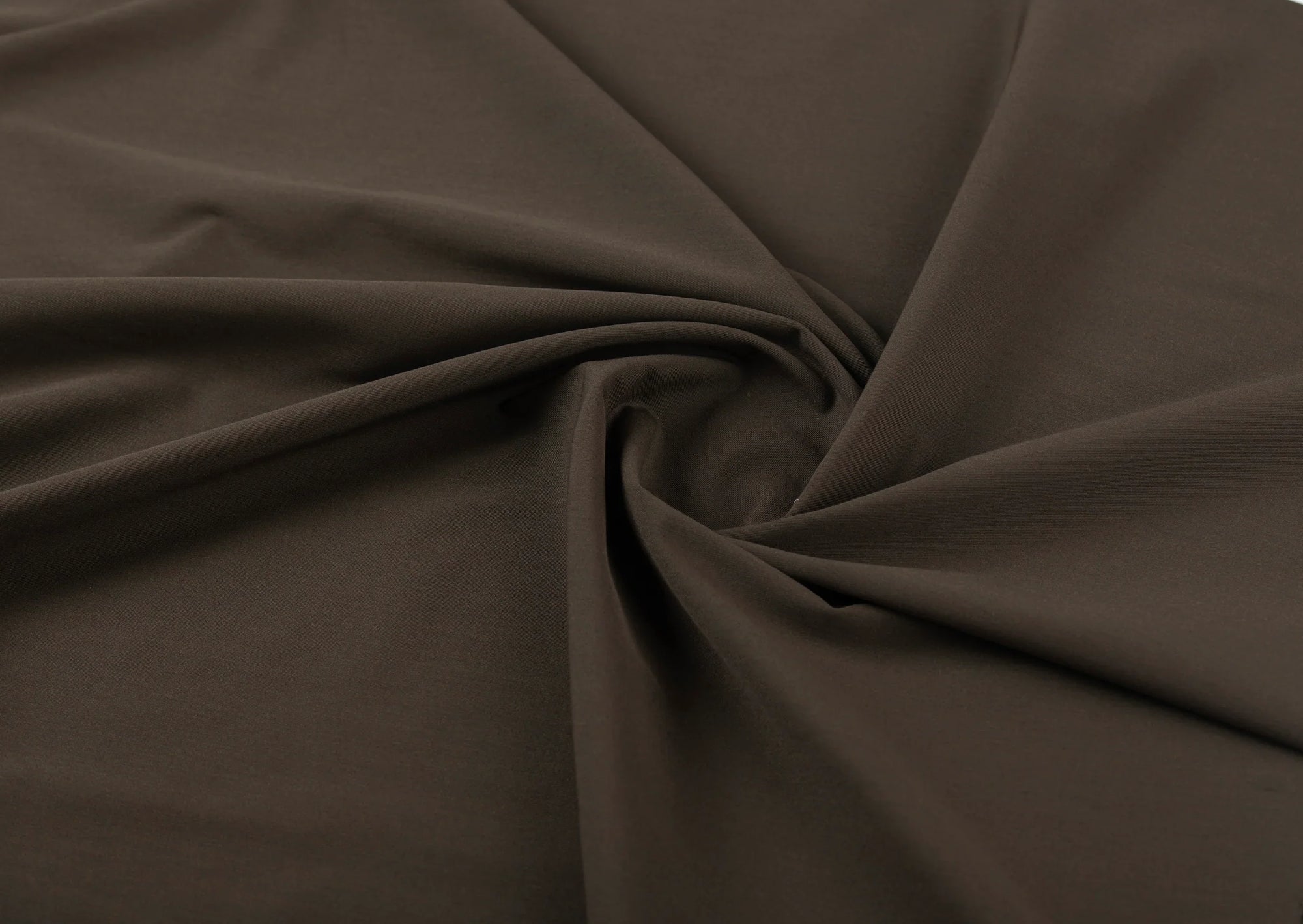 Brown Lycra By D&J Italy (Unstitched Suiting Fabric) - Detailory
