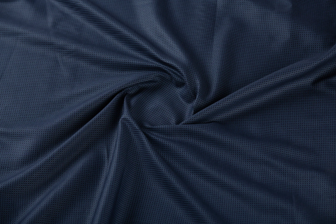 Nocturne Blue by Tessitura Monti (Unstitched Shirting Fabric) - Detailory
