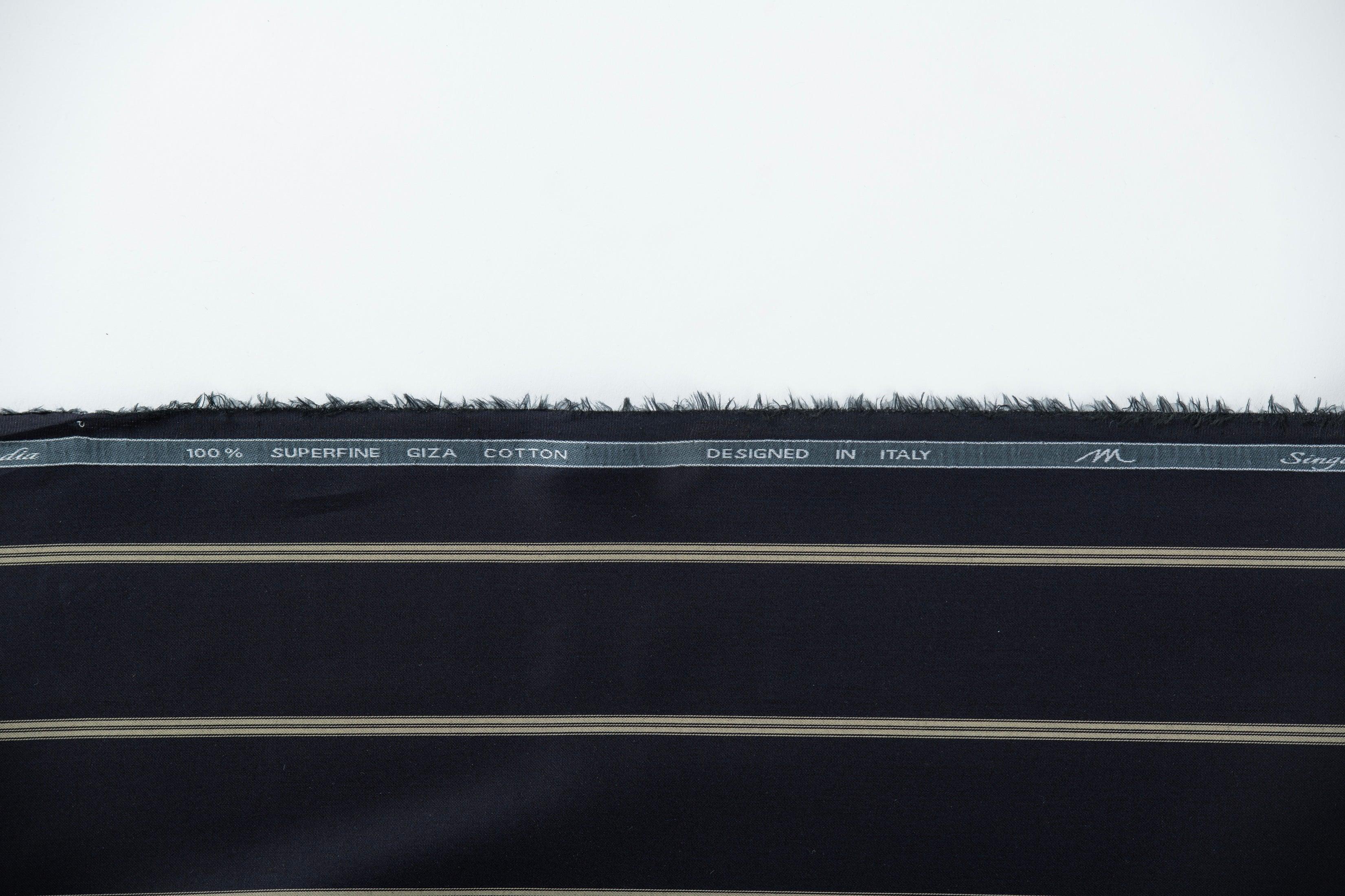 Prestige Stripe by Tessitura Monti (Unstitched Shirting Fabric) - Detailory