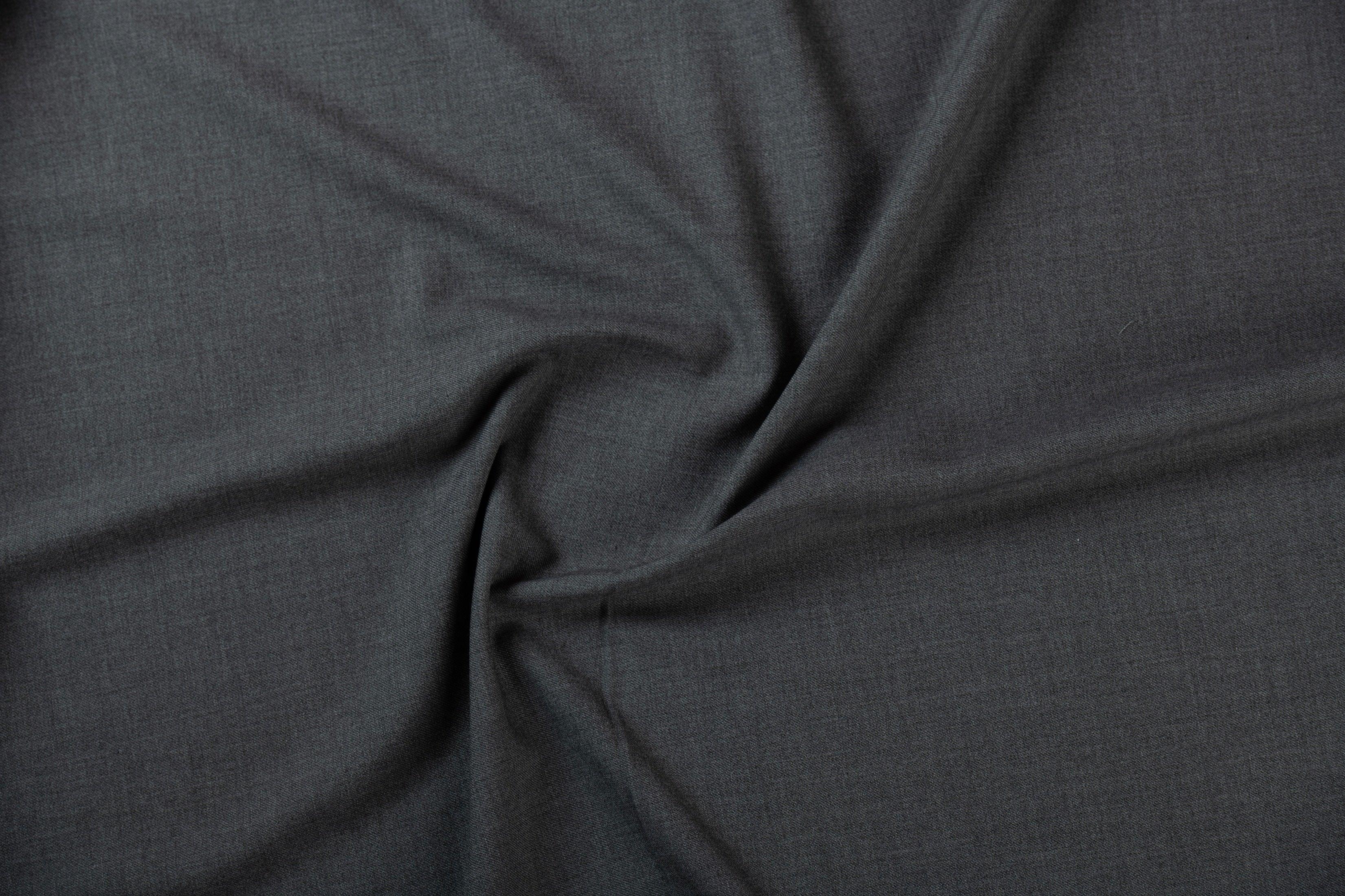 Graphite Grey Lycra By D&J Italy (Unstitched Suiting Fabric) - Detailory