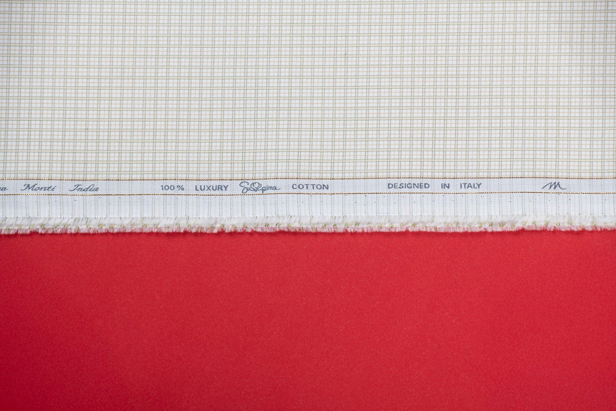 Monticello Check by Tessitura Monti (Unstitched Shirting Fabric) - Detailory
