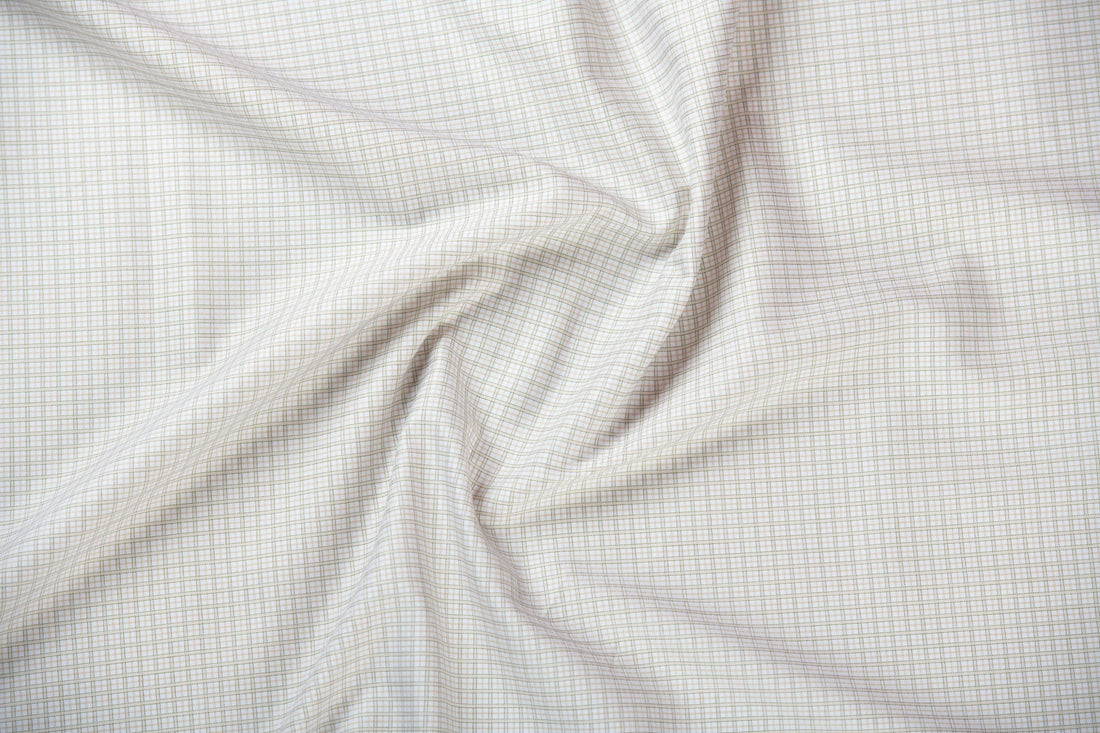 Monticello Check by Tessitura Monti (Unstitched Shirting Fabric) - Detailory
