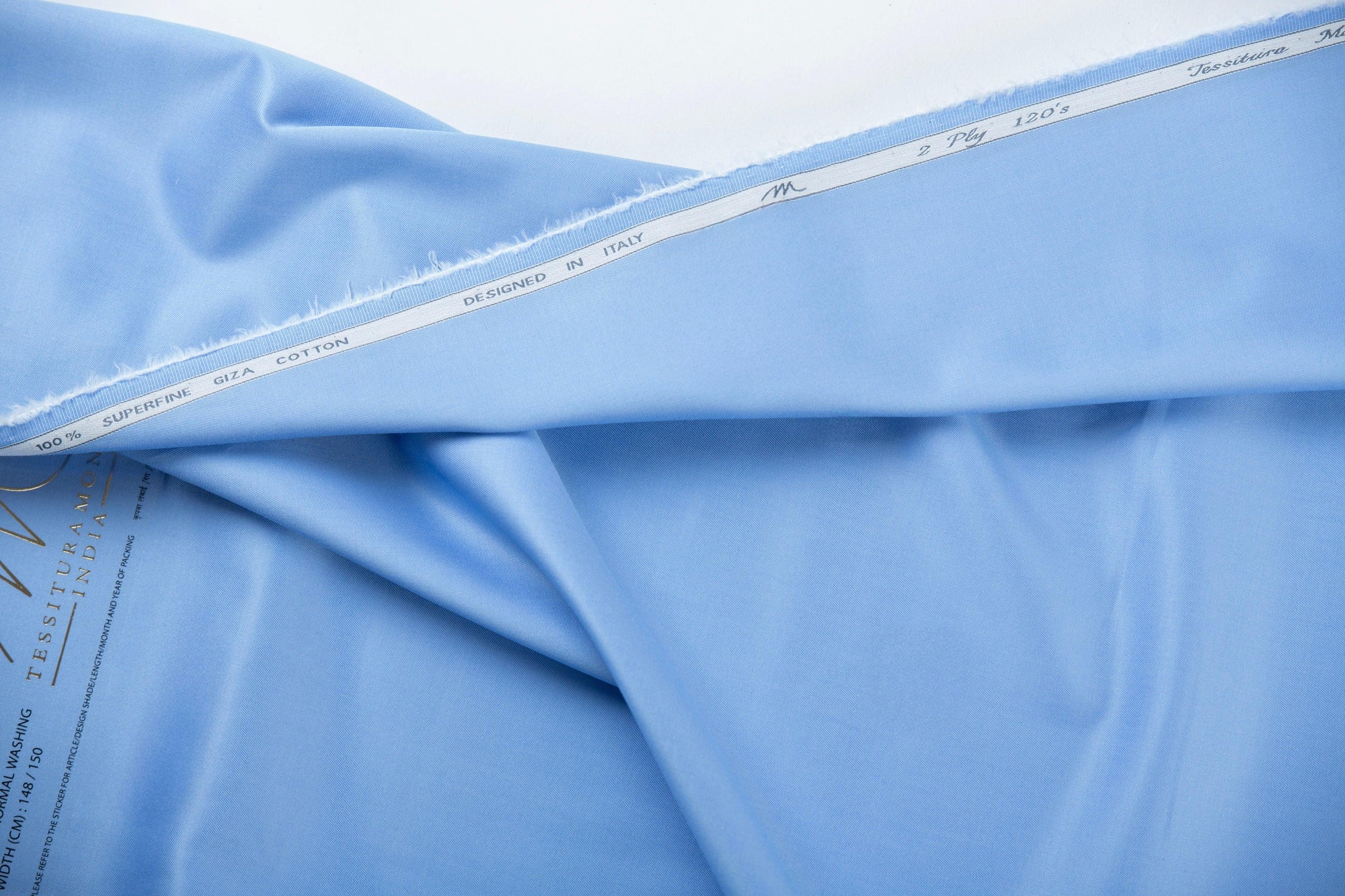 Sky Breeze by Tessitura Monti (Unstitched Shirting Fabric) - Detailory
