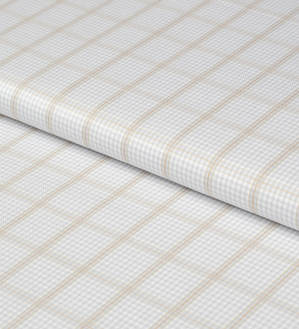 Ivory Luxe Plaid by Reid & Taylor (Unstitched Shirting Fabric)