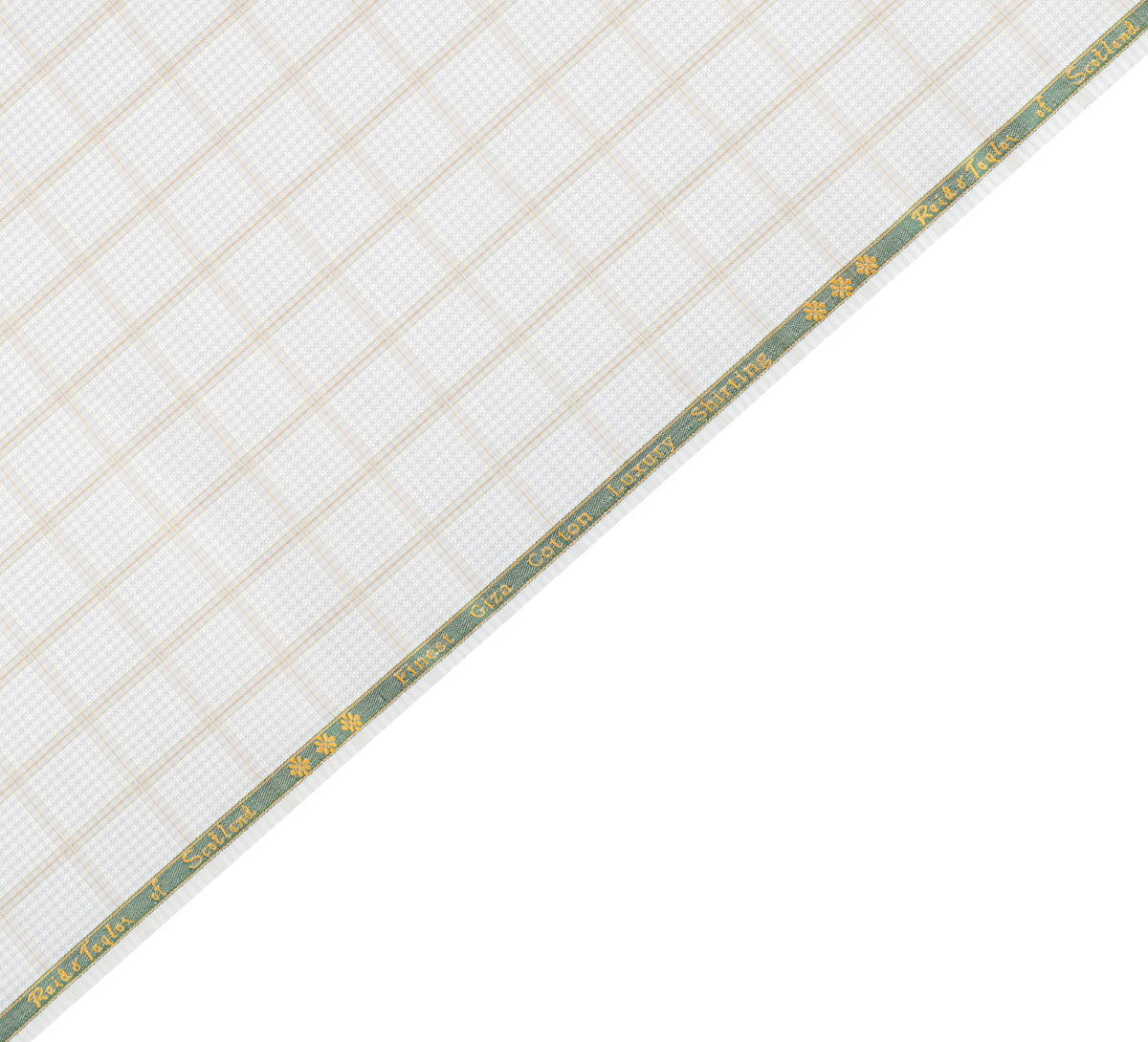Ivory Luxe Plaid by Reid & Taylor (Unstitched Shirting Fabric)