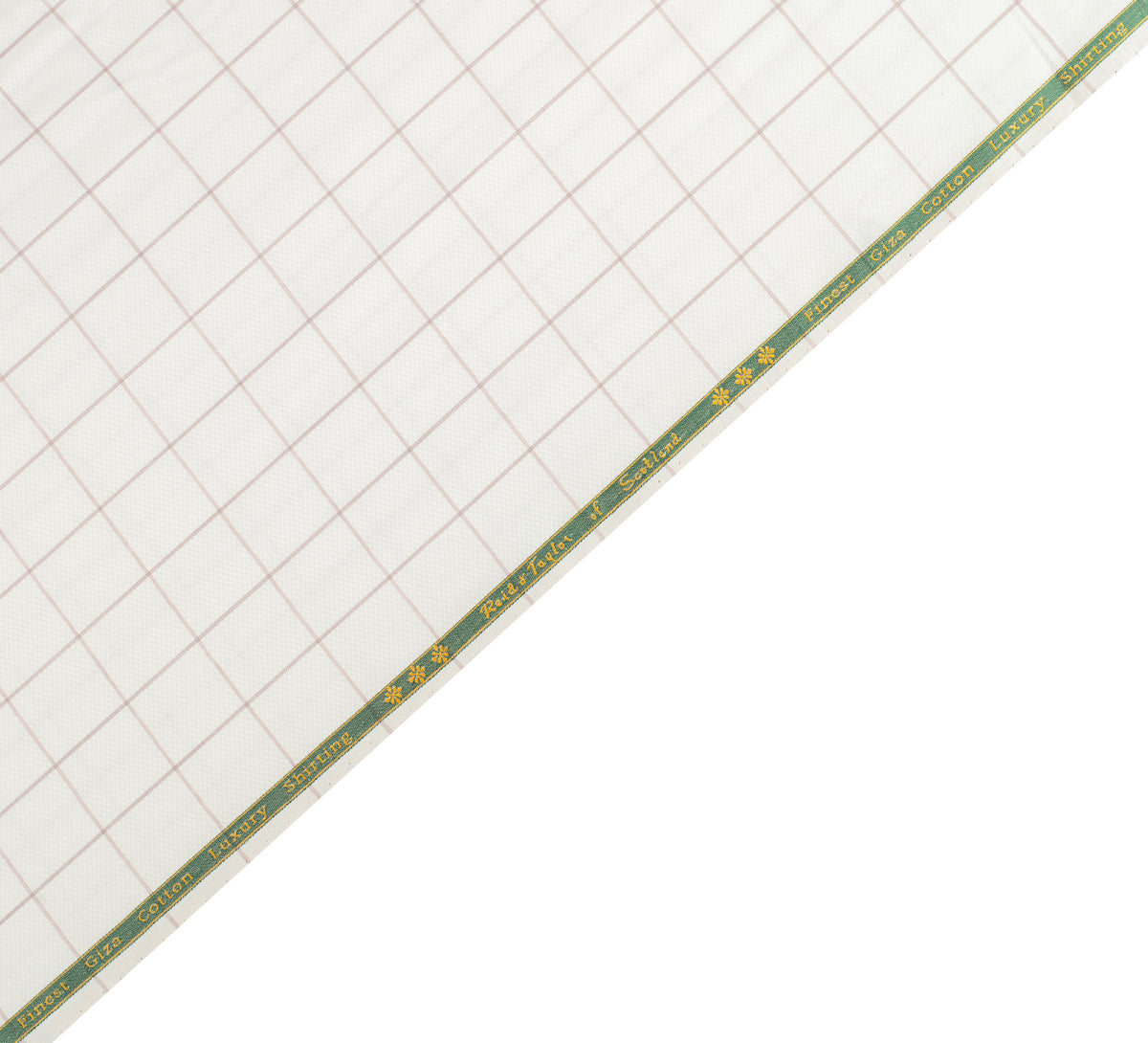 Rose Mist Windowpane by Reid & Taylor (Unstitched Shirting Fabric)