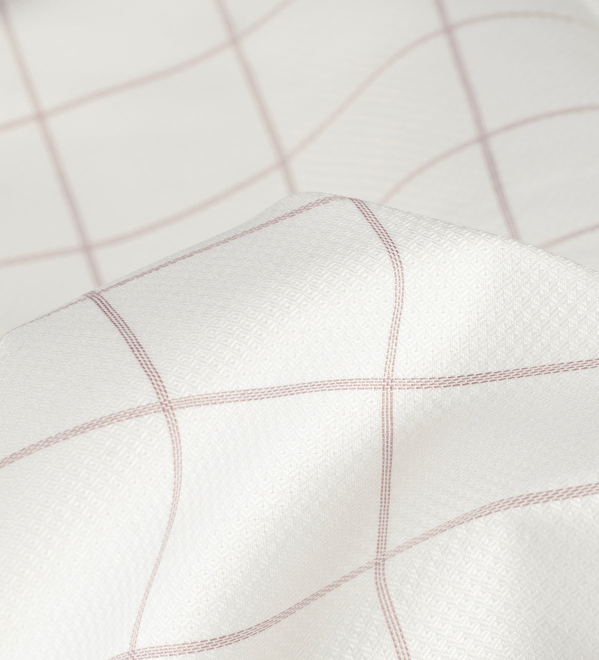 Rose Mist Windowpane by Reid & Taylor (Unstitched Shirting Fabric)