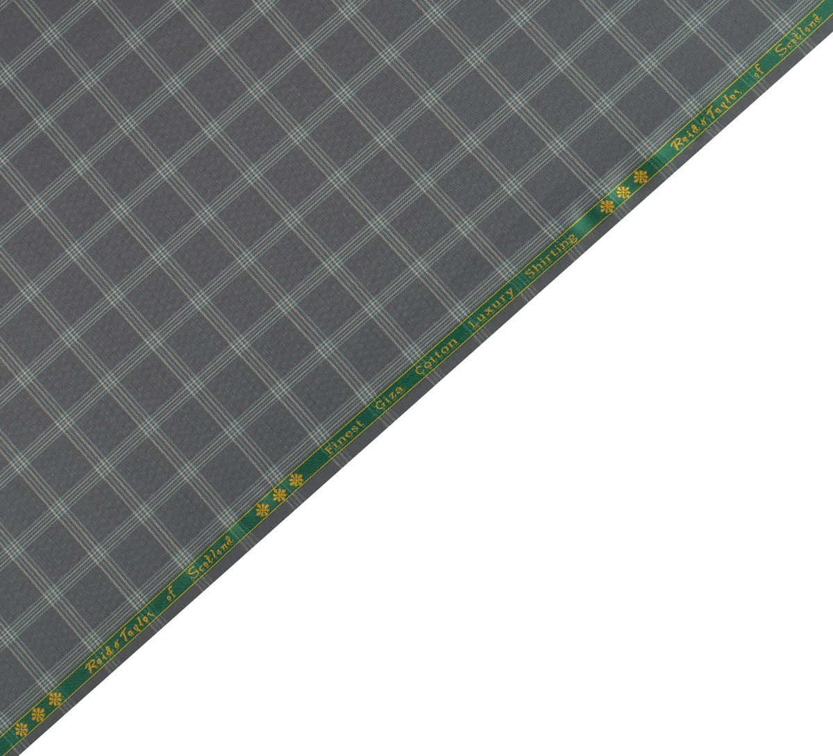 Midnight Slate Teal  by Reid & Taylor (Unstitched Shirting Fabric)