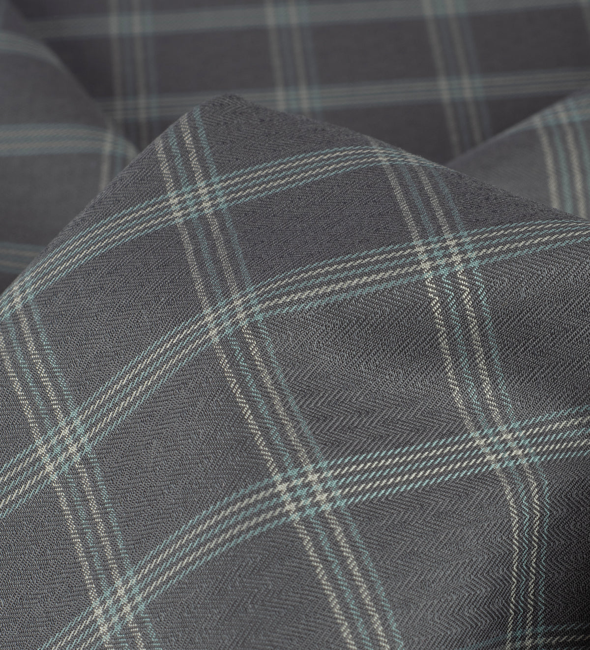 Midnight Slate Teal  by Reid & Taylor (Unstitched Shirting Fabric)