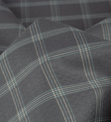 Midnight Slate Teal  by Reid & Taylor (Unstitched Shirting Fabric)