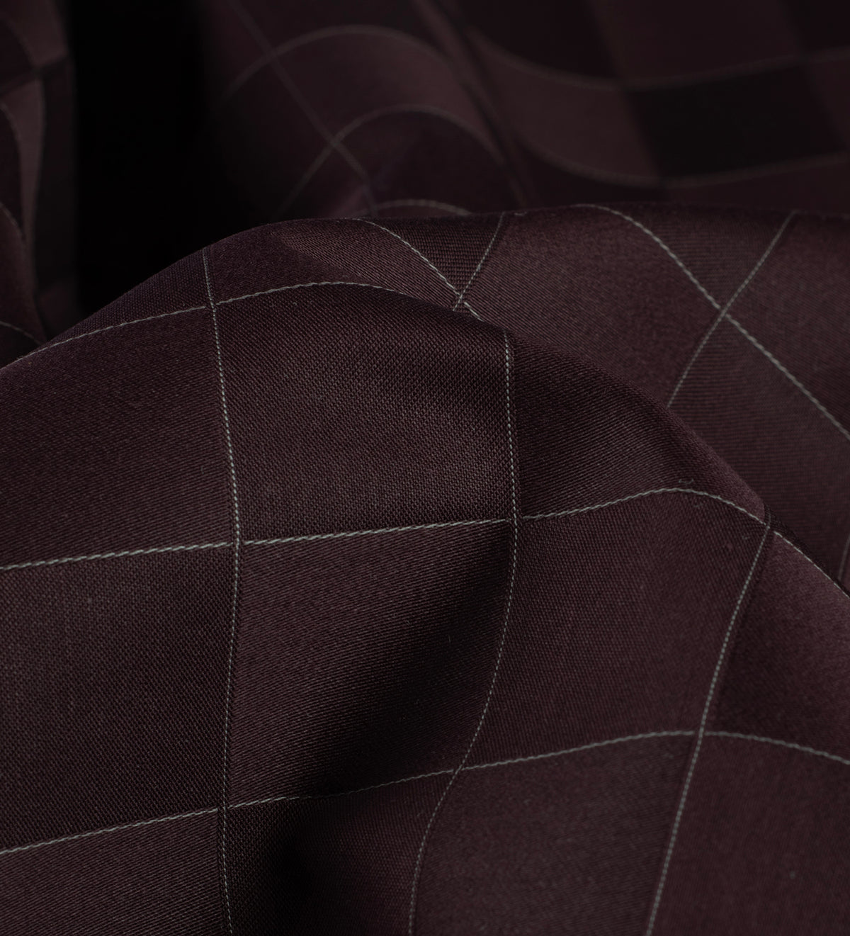 Burgundy Noir Luxe by Reid & Taylor (Unstitched Shirting Fabric)