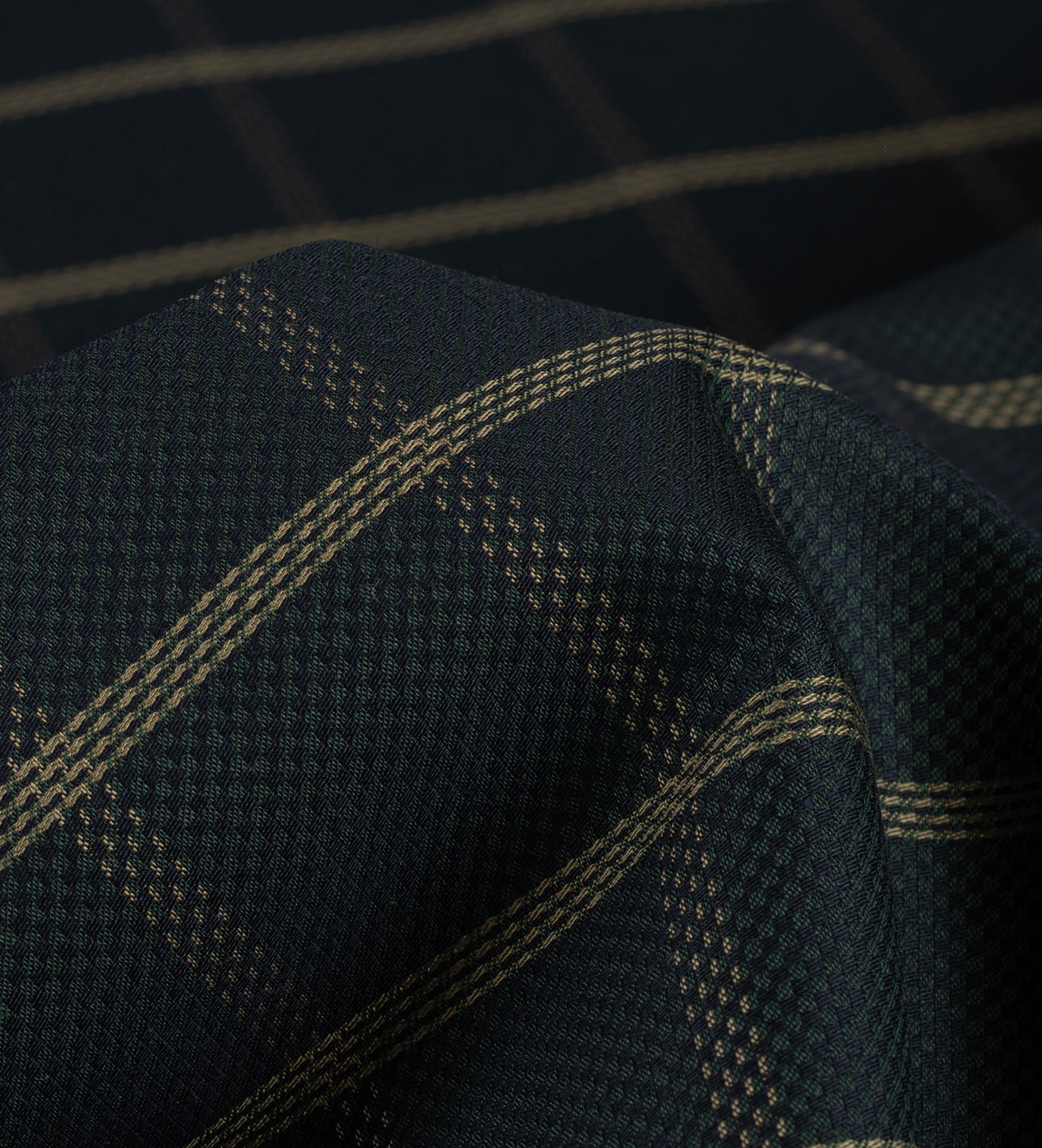 Forest Noir Heritage by Reid & Taylor (Unstitched Shirting Fabric)