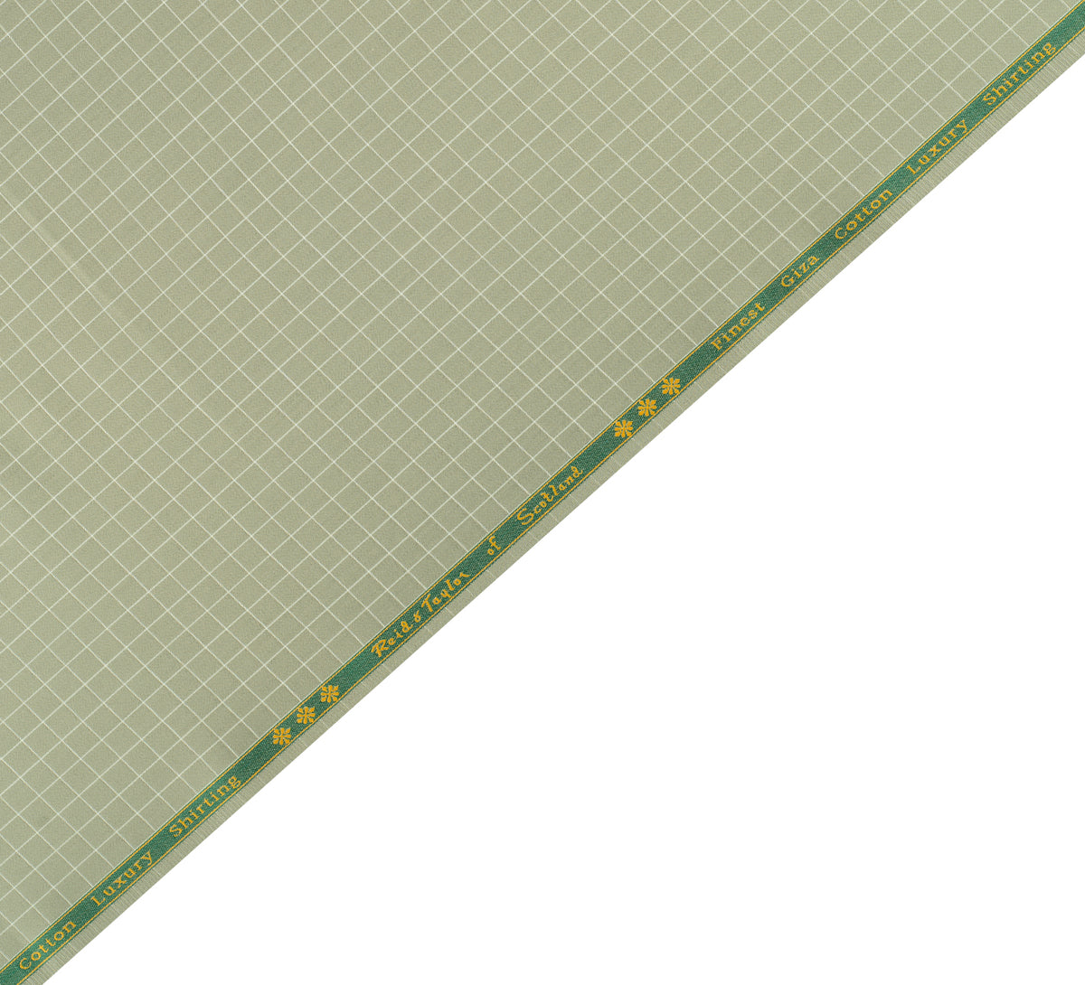 Ivory Sage Heritage by Reid & Taylor (Unstitched Shirting Fabric)