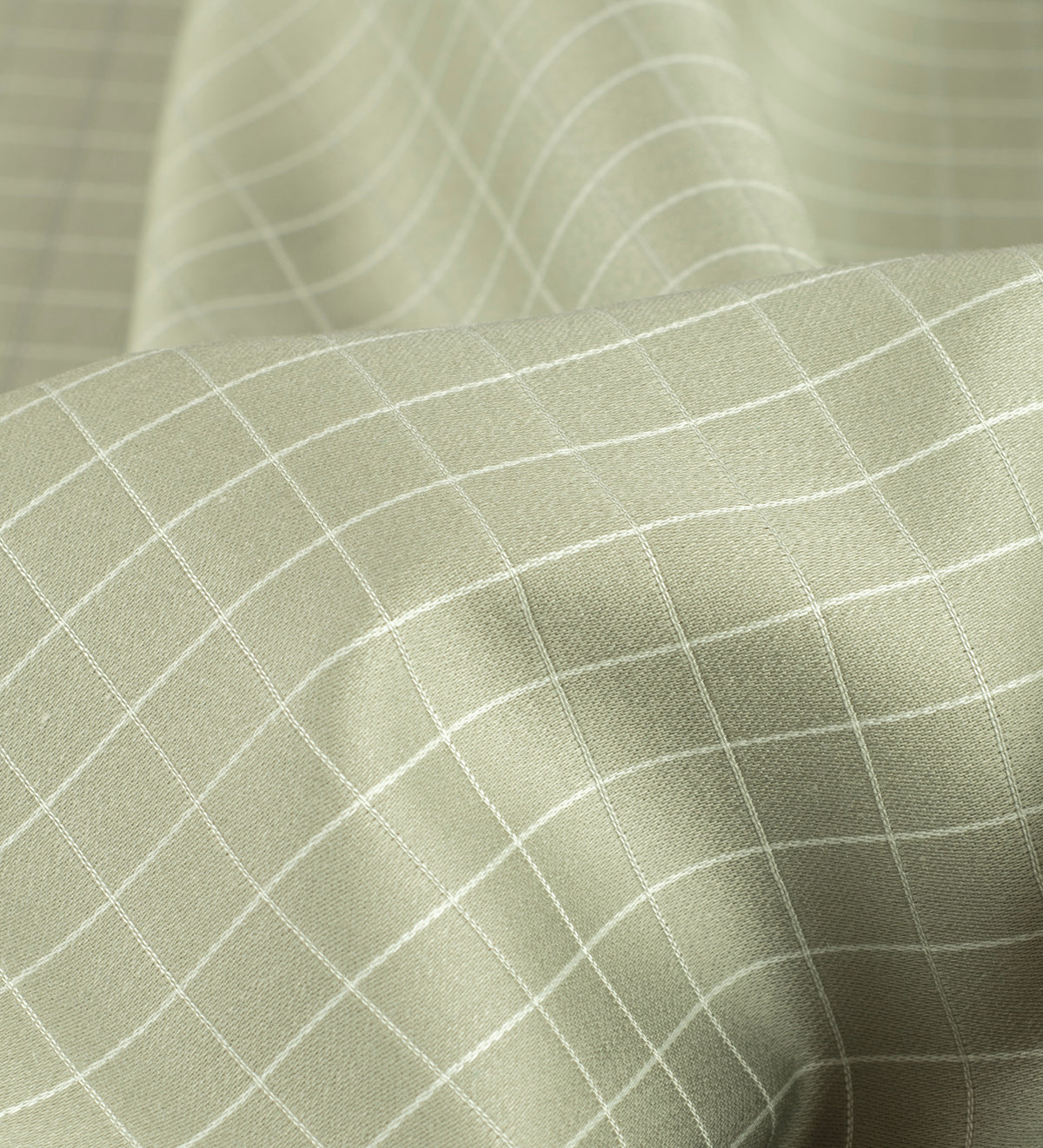 Ivory Sage Heritage by Reid & Taylor (Unstitched Shirting Fabric)