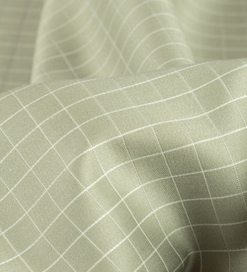 Ivory Sage Heritage by Reid & Taylor (Unstitched Shirting Fabric)