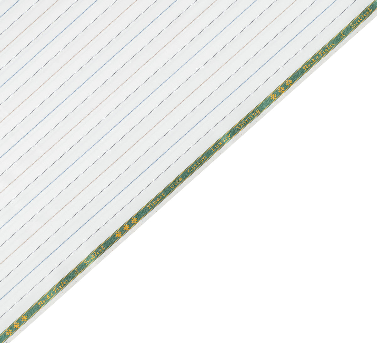 Ivory Luxe Multi-Stripe by Reid & Taylor (Unstitched Shirting Fabric)