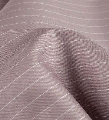 Rosewood Mist Luxe Stripe by Reid & Taylor (Unstitched Shirting Fabric)