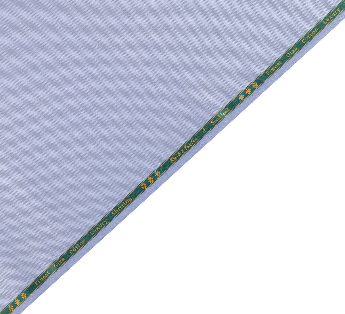 Sapphire Mist Chevron by Reid & Taylor (Unstitched Shirting Fabric)