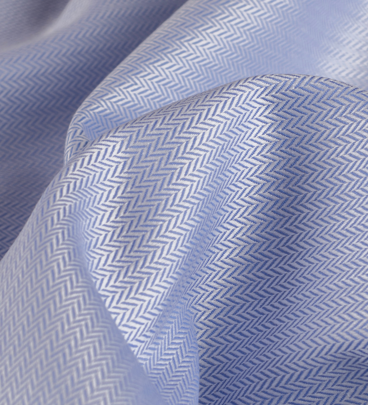 Sapphire Mist Chevron by Reid & Taylor (Unstitched Shirting Fabric)