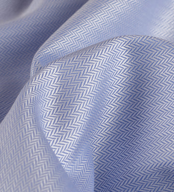 Sapphire Mist Chevron by Reid & Taylor (Unstitched Shirting Fabric)