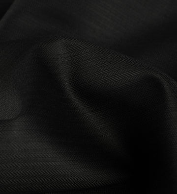 Obsidian Luxe Super 100's By Rare Wool (Unstitched Suiting Fabric)