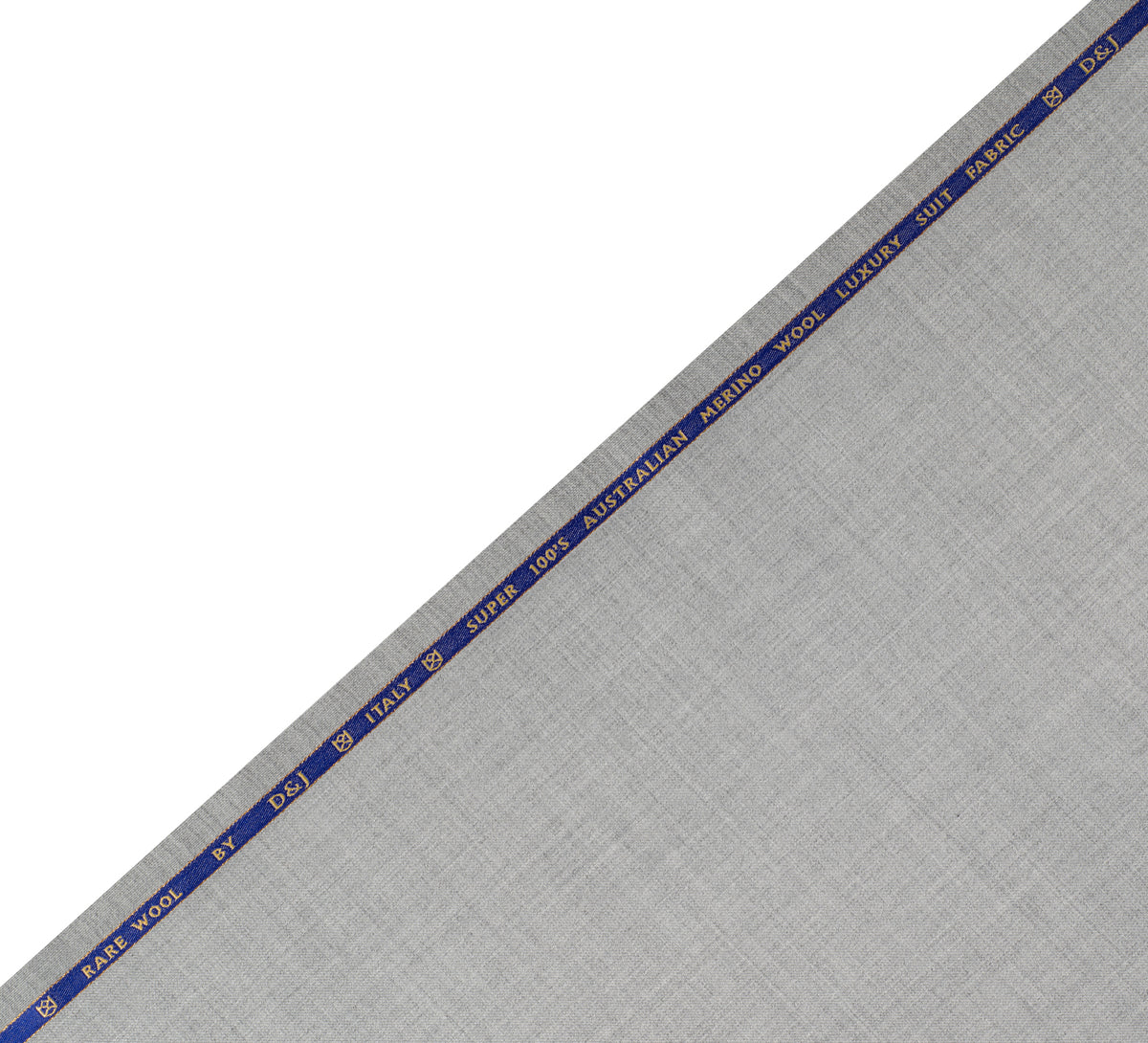 Silver Mist Luxe Super 100's By Rare Wool (Unstitched Suiting Fabric)