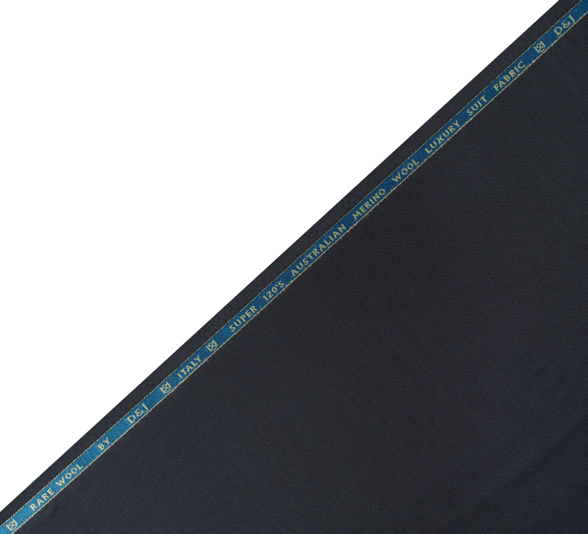 Midnight Luxe Super 120's By Rare Wool (Unstitched Suiting Fabric)
