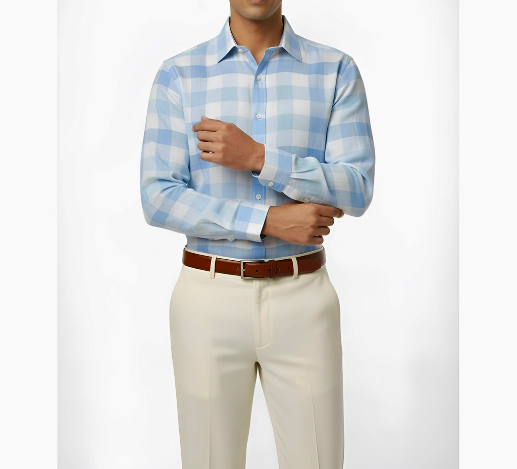 Blue Horizon by Linen Club (Unstitched Shirting and Kurta Fabric)