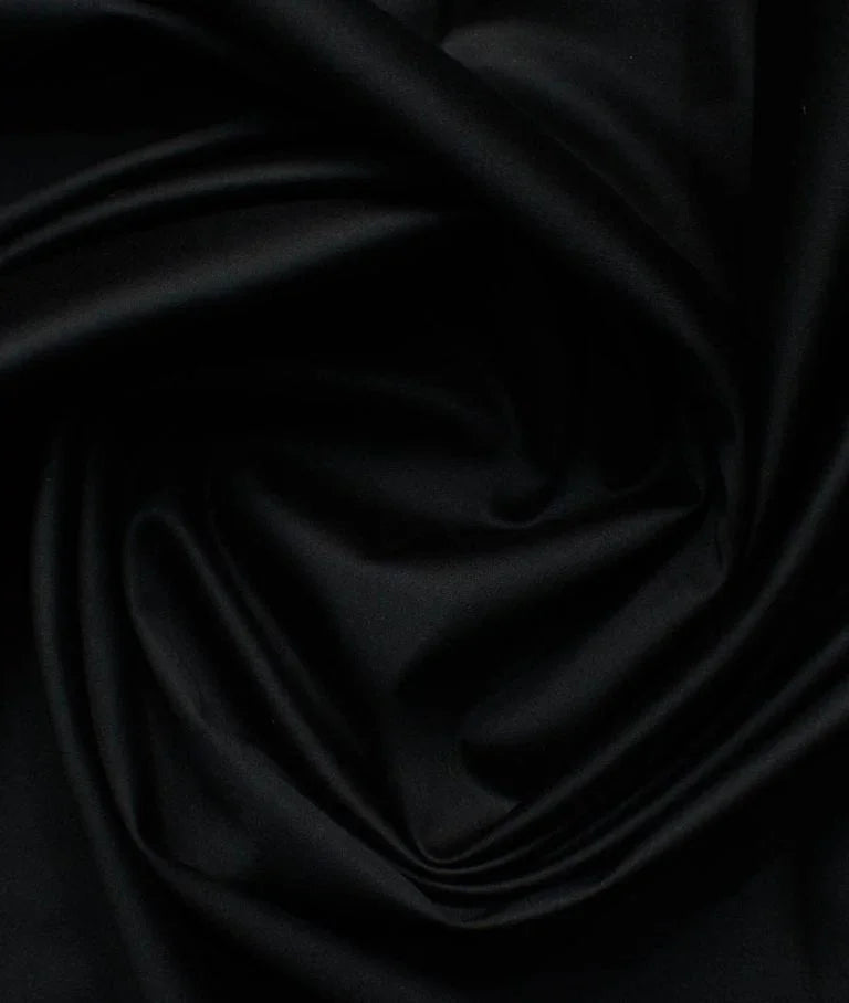 Black by Vercelli Italy (Unstitched Shirting Fabric) - Detailory